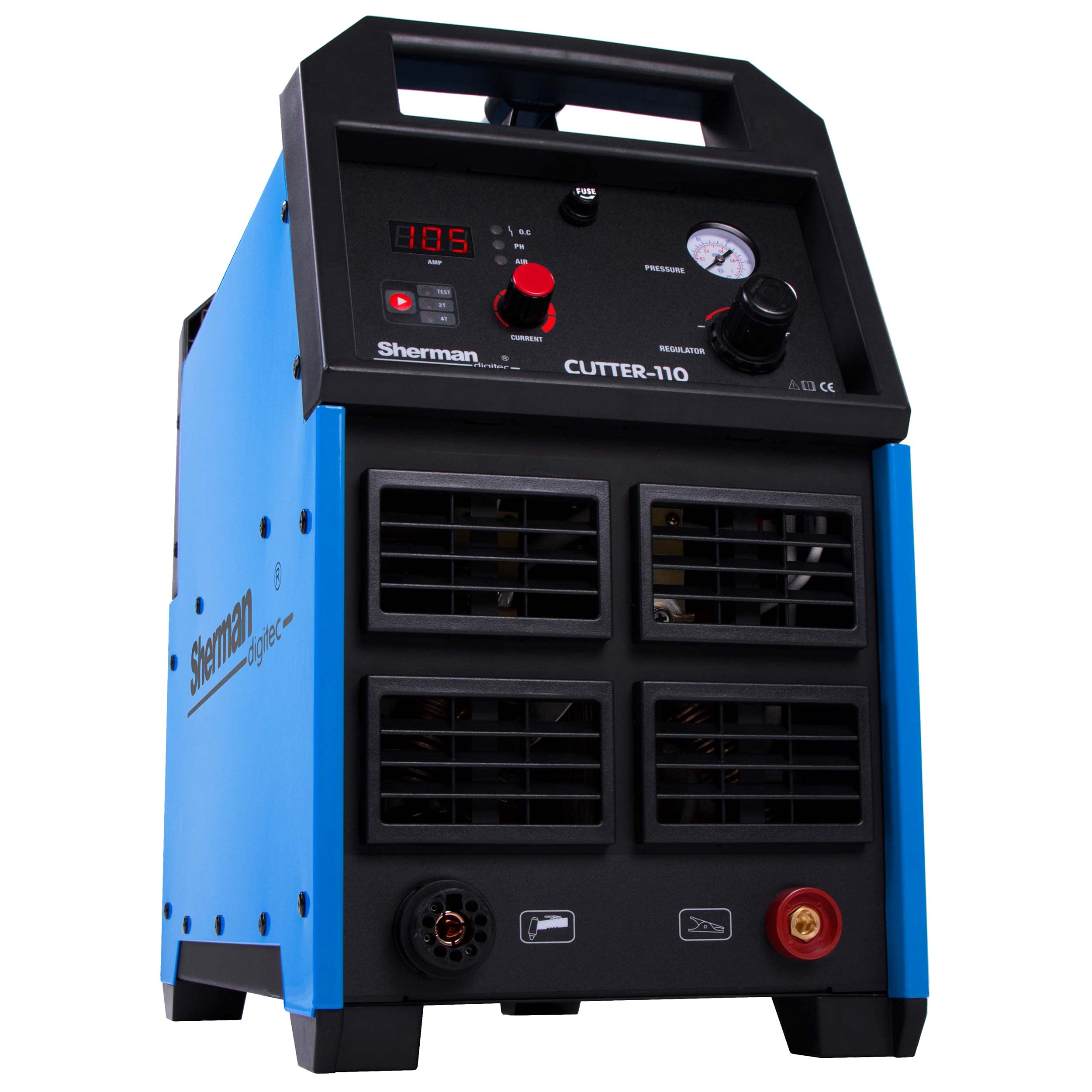 Taglio al plasma Tagliatrice taglierina pulita 105Amp 400V Inverter IGBT, Taglio di Massimo: 40mm, Taglio a contatto Taglierina al plasma/L’innesco di arco HF SHERMAN CUTTER 110 HF