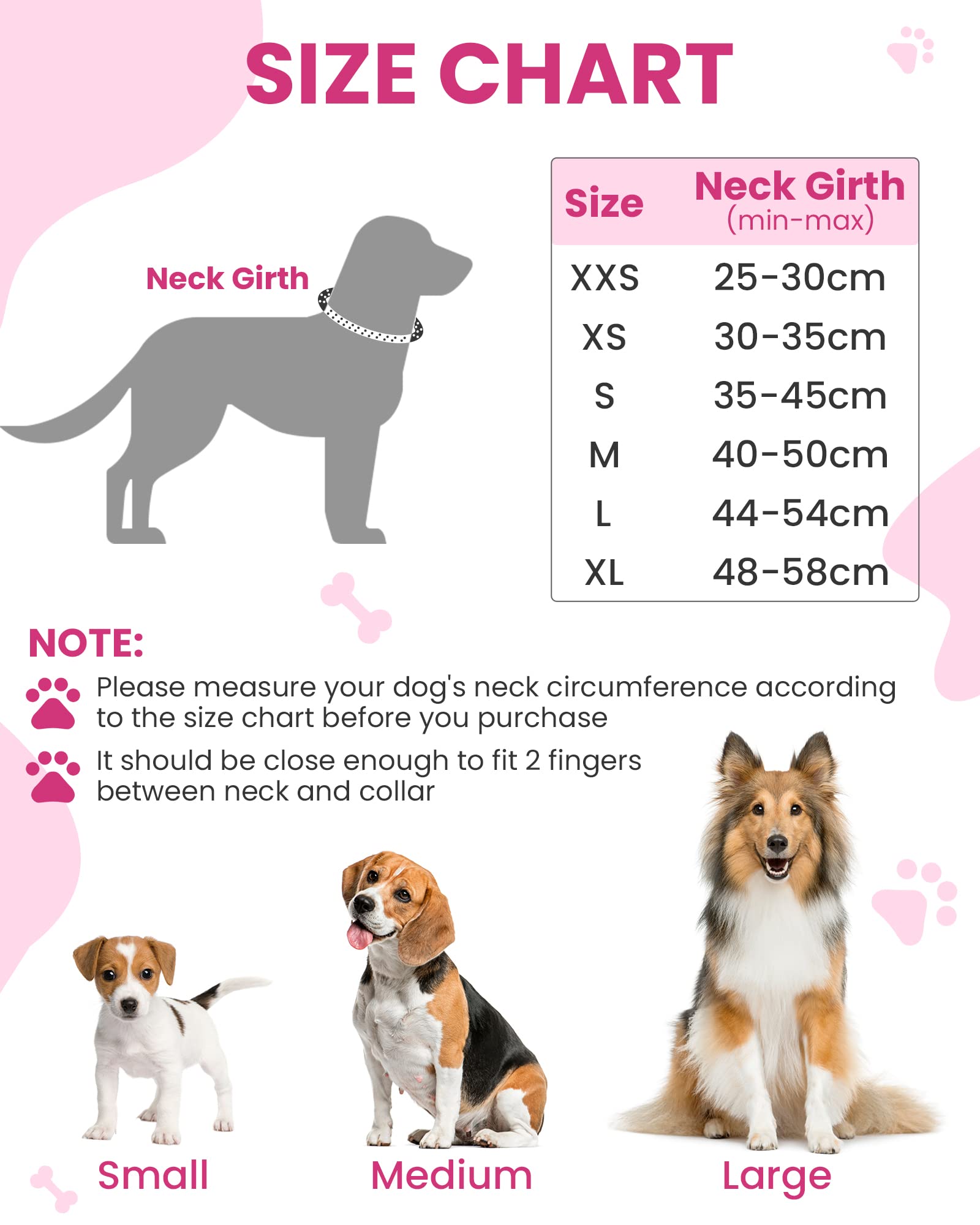 PETTOM Collare Cane Cani Cuccioli Piccola Taglia Media Grande con Targhetta Nome Riflettente Morbido Regolabile Imbottito Sicurezza Nylon Morbido Resistente Traspirante (Viola S)