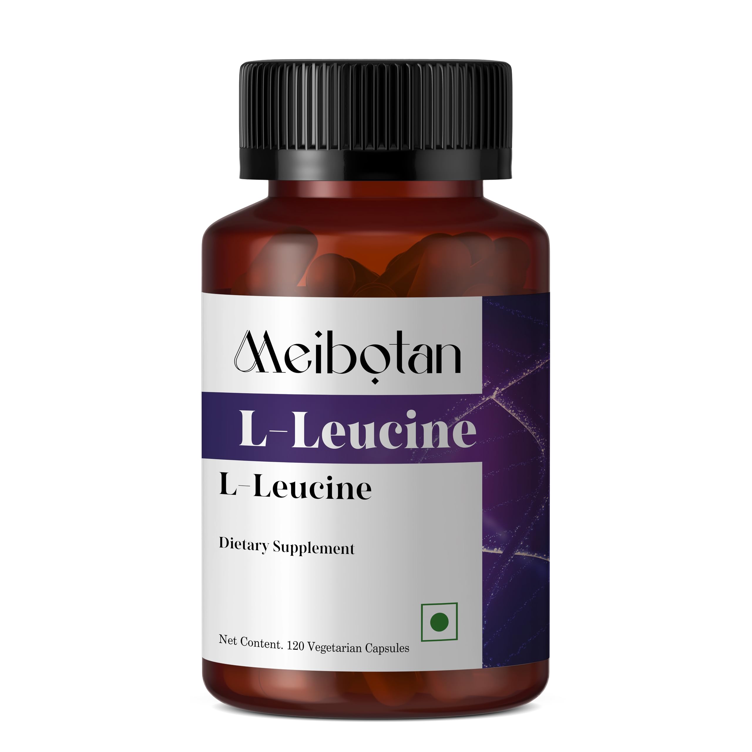 Meibotan100% Pure L-Leucine 2000mg, Muscle Recovery and Support, Non GMO & Vegan - 120 Vegetarian Capsules — Amazon image 2