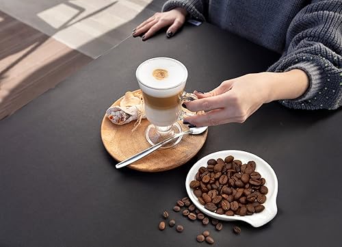 Miniatura 2 de LRUIOMVE Soporte de cerámica para cucharas de café  Coffe Makes Everything Better Coffee Bar Accesorio de cuchara de descanso de la estación de