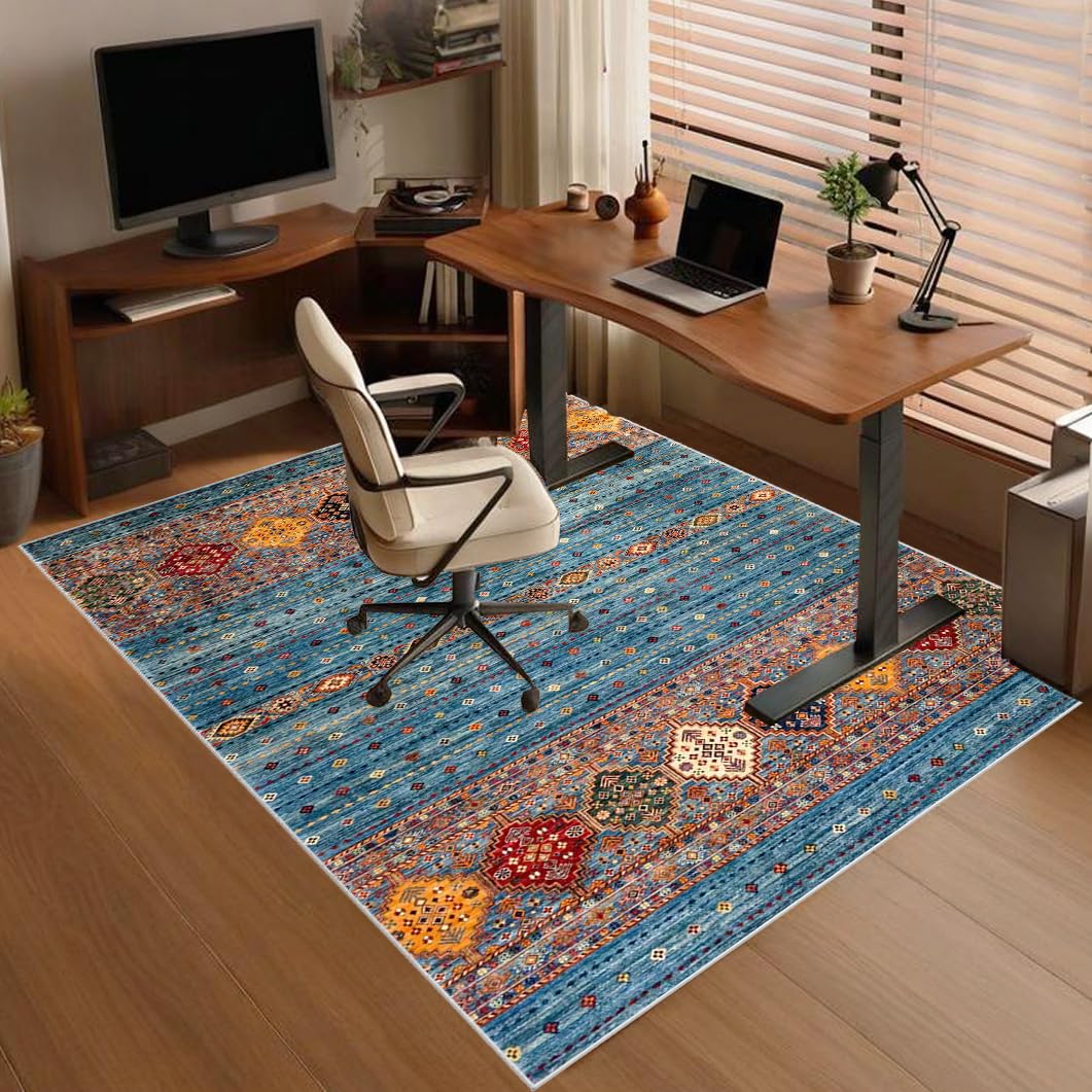Heavy Duty Office Gaming Chair Mat for Carpet, Floor Protector for Rolling Chair, Non-slip Carpet Chair Mats, Desk Chair Mat, Computer Gaming Chair Mat for Hardwood Floors Tile Laminat 60 x 90 cm