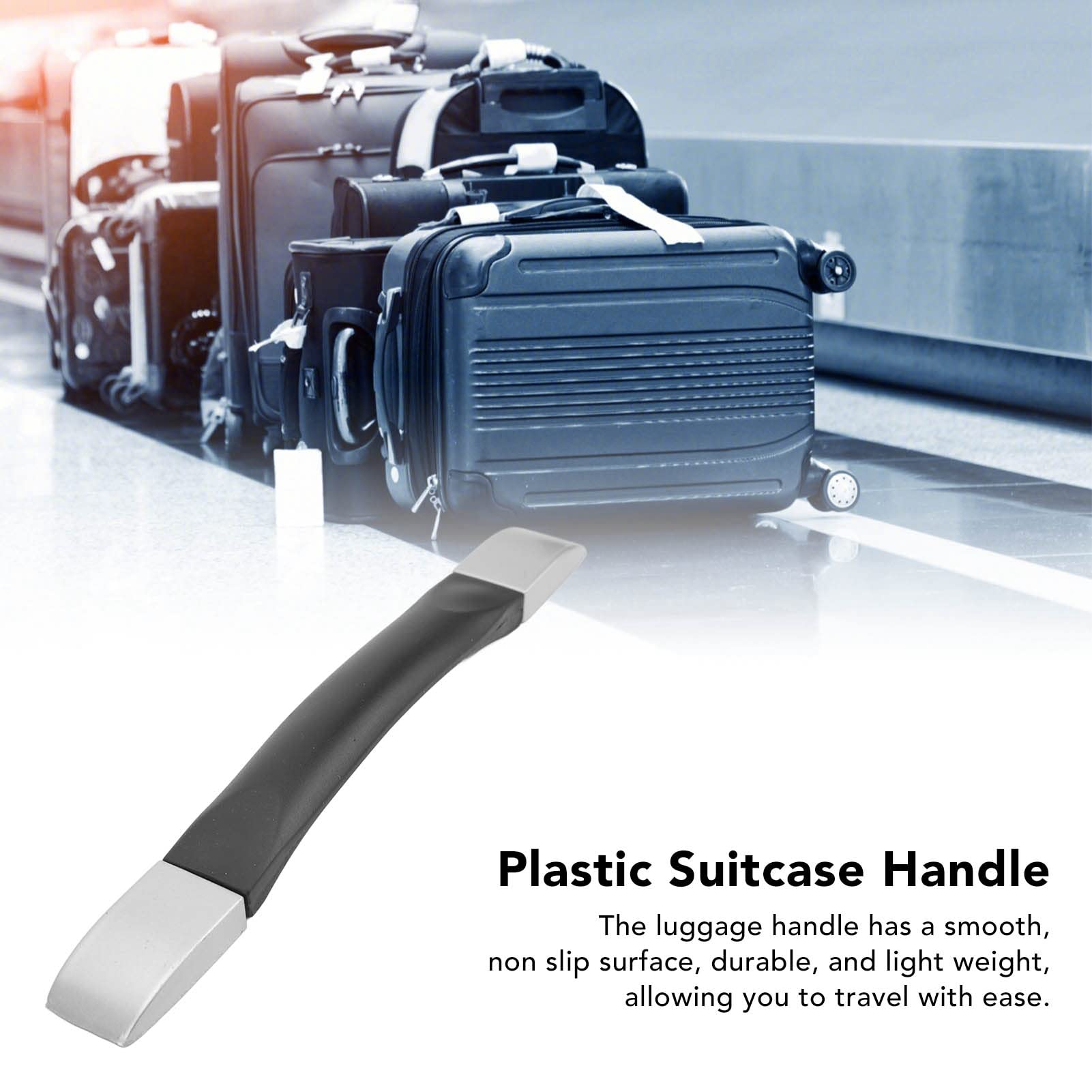 Poignée Valise Remplacement Plastique + Embouts Zinc – Solide, Antidérapante, Facile à Installer Pour Bagages, Boîtes à Outils, Sacs De Voyage