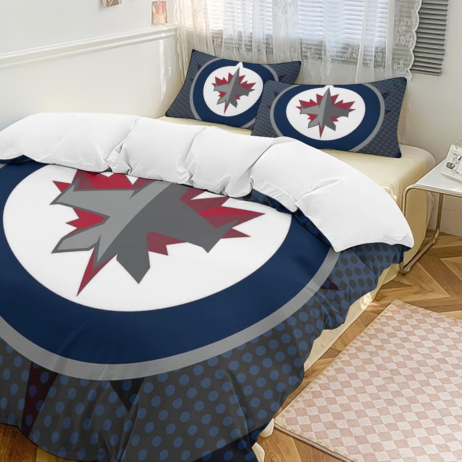 Winnipeg Duvet Cover Ultra Soft Microfiber Bed Set 3 Piece Breathable