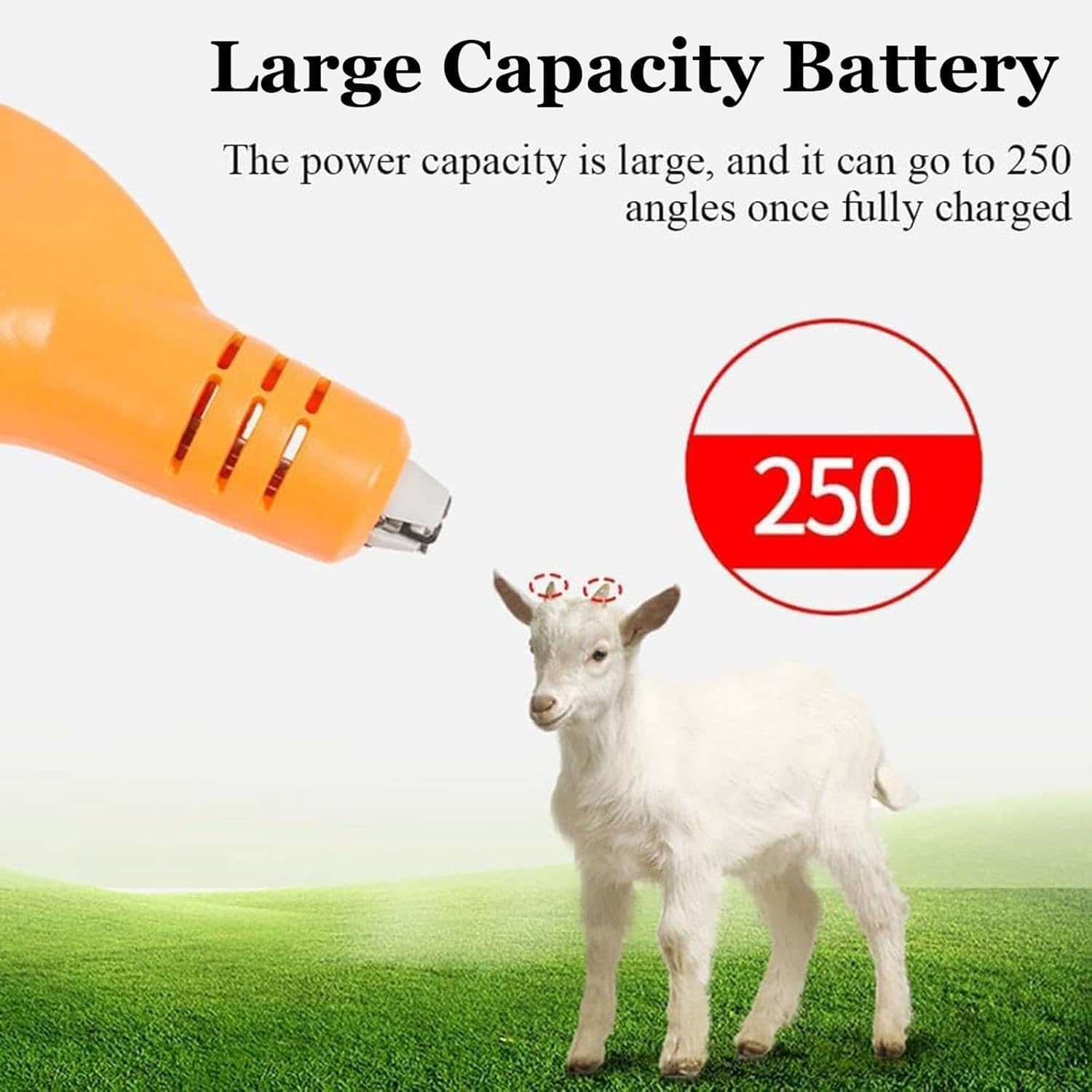 Dehorner elettrico per bestiame, a riscaldamento rapido, ideale per vitelli e capre, design efficiente per uso agricolo