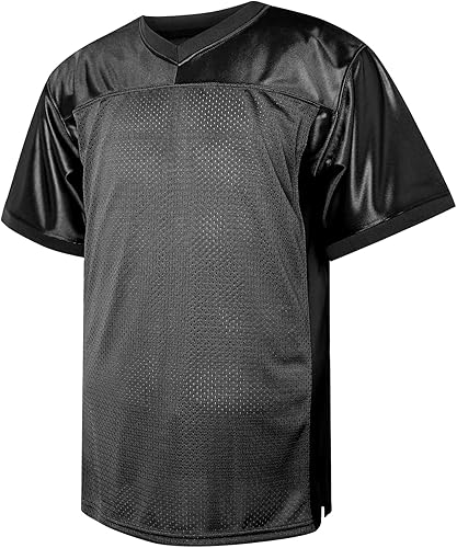 Miniatura 2 de Camiseta de fútbol en blanco, camiseta de fútbol liso de la práctica de malla deportiva de hip hop de los años 90