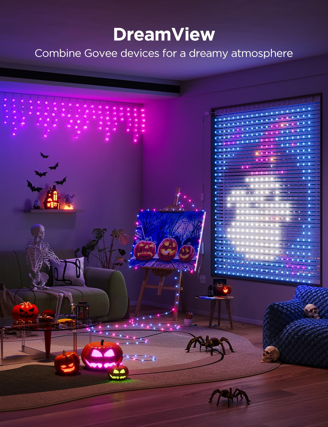 Govee Curtain Lights Pro, 960 LEDs Curtain Lights, Upgraded Smart Color Changing LED Curtain with AIGC - Image 3