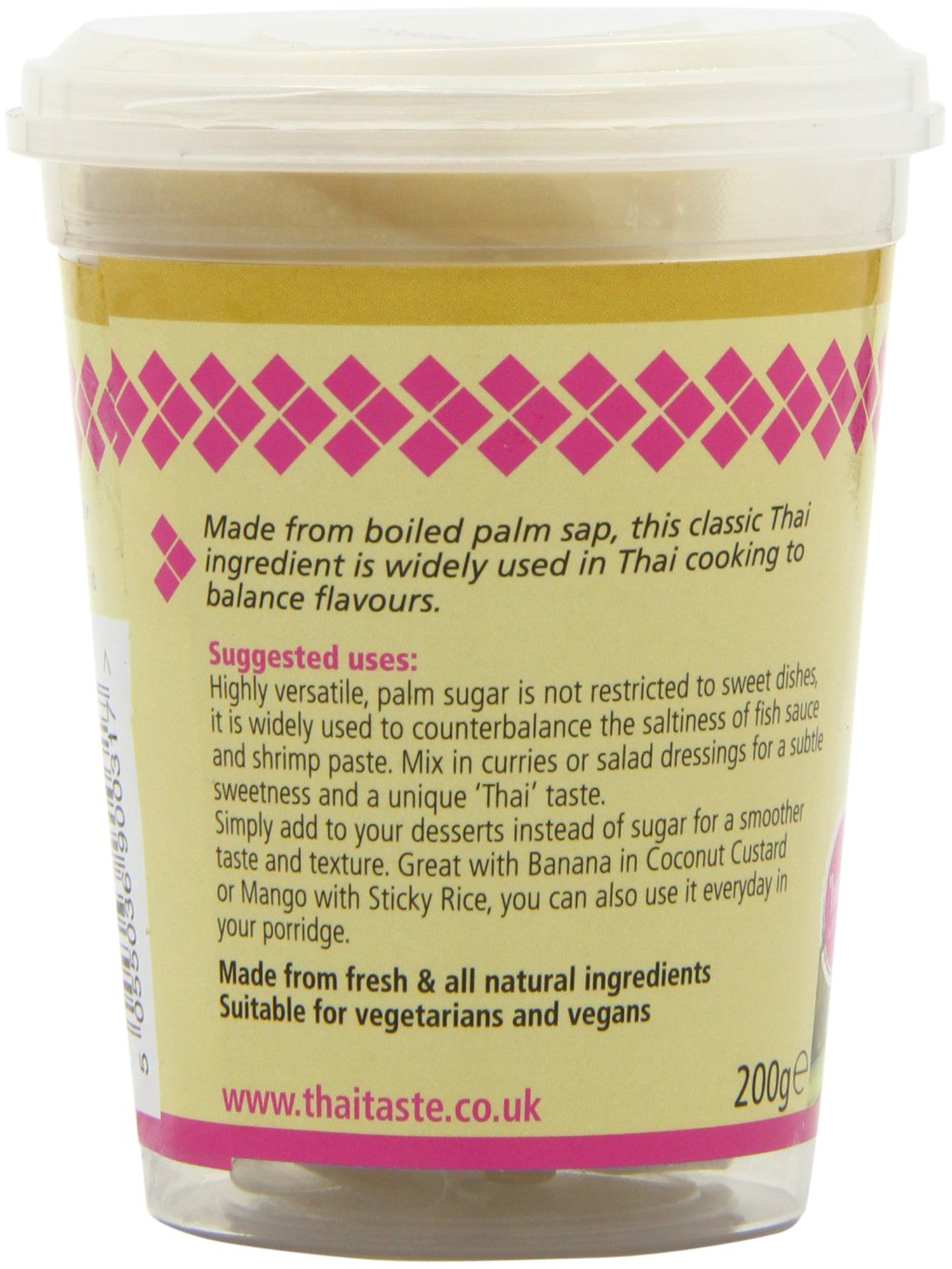 Thai Taste Palm Sugar 200 g (Pack of 3)