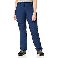 CMP Pantaloni Zip Off Elasticizzati da Donna, Blue