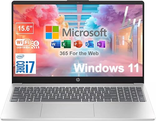 HP Computadora portátil para estudiantes y empresas de 15.6 pulgadas  Procesador Intel Core i7  Gráficos Intel Iris Xe  16 GB de RAM, SSD de 1 TB