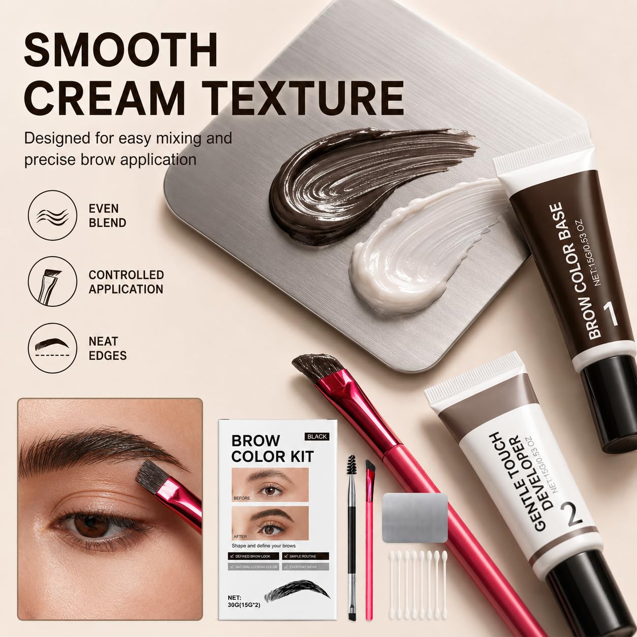 2-in-1 Brow Color Kit for Defined, Natural-Looking Results