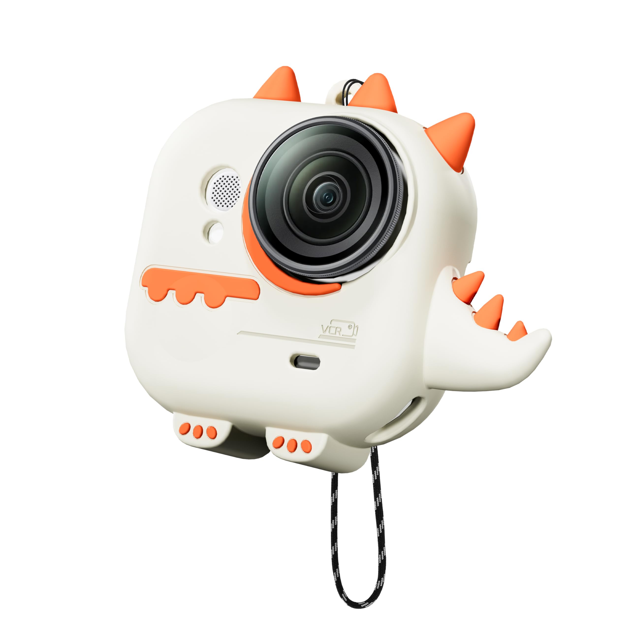 Silikonowe etui do Insta360 Go Ultra, silikonowe etui ochronne w stylu kreskówkowym do Insta 360 GO Ultra akcesoria z paskiem na nadgarstek, kompleksowa ochrona, kompatybilne z ochroną obiektywu i