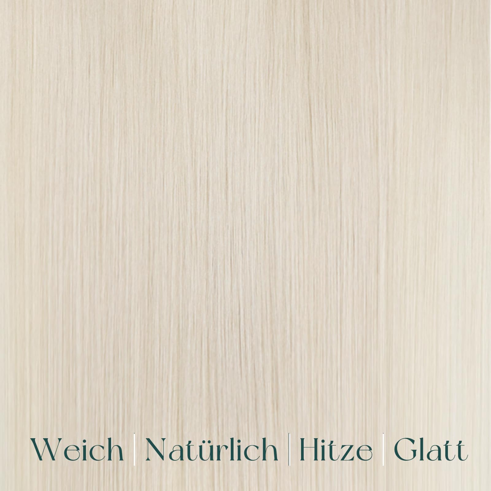 Easyouth Clip in Extensions Echthaar Blond Echthaar Clips in Extension Platinblond Clip in Remy Menschenhaar Extensions für Damen 7pz 40cm 120g #1000