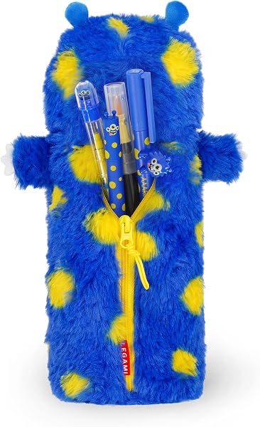 LEGAMI - Trousse Super Soft, Thème Monstre, Trousse Douce, Carte à colorier Incluse, 100 pour Cent Polyester, Super Soft Pencil Case - 5