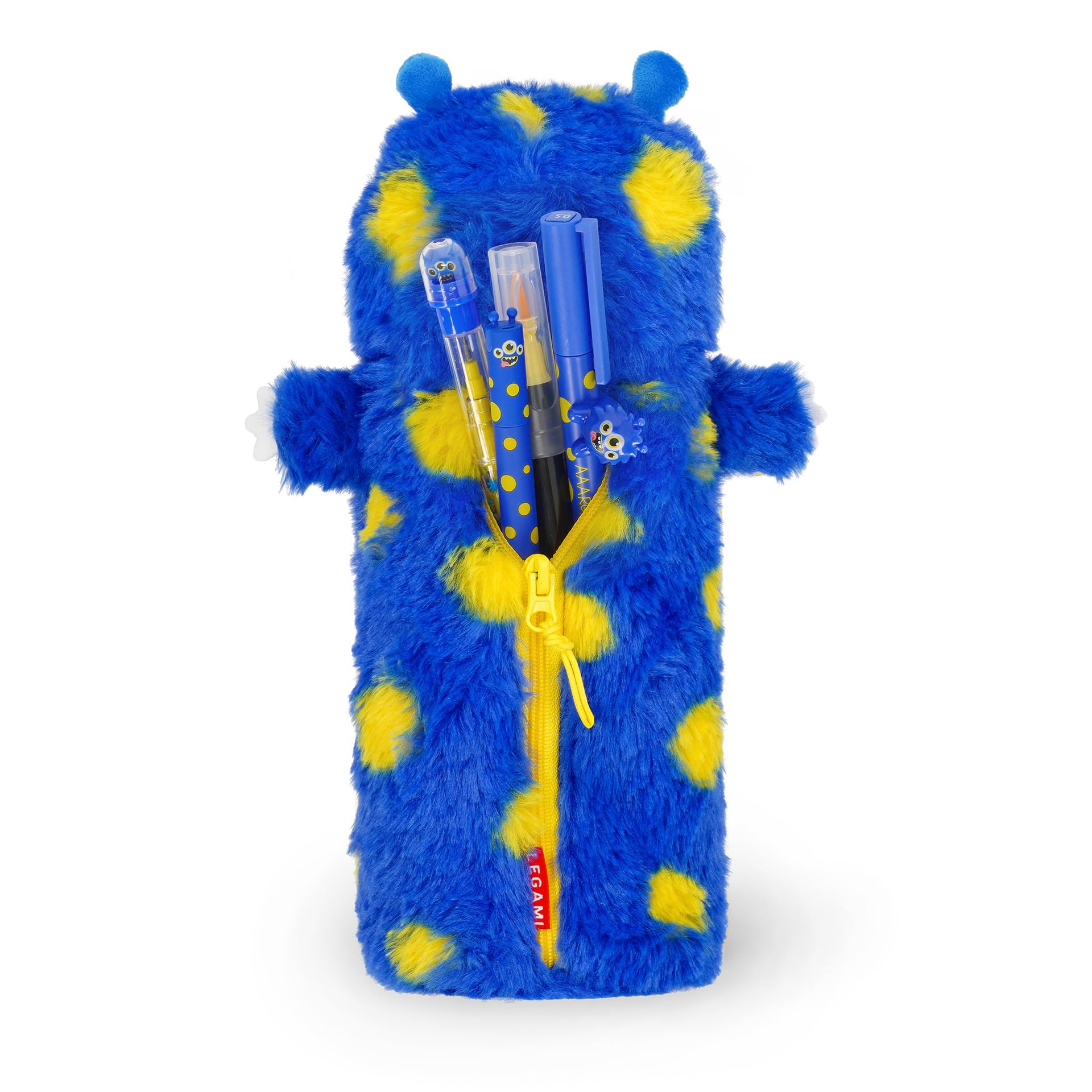 Legami - Estuche Soft, Tema Monstruo, Estuche Suave, Tarjeta con Dibujo para Colorear incluida, 100 Porcentaje Poliéster, Soft Pencil Case