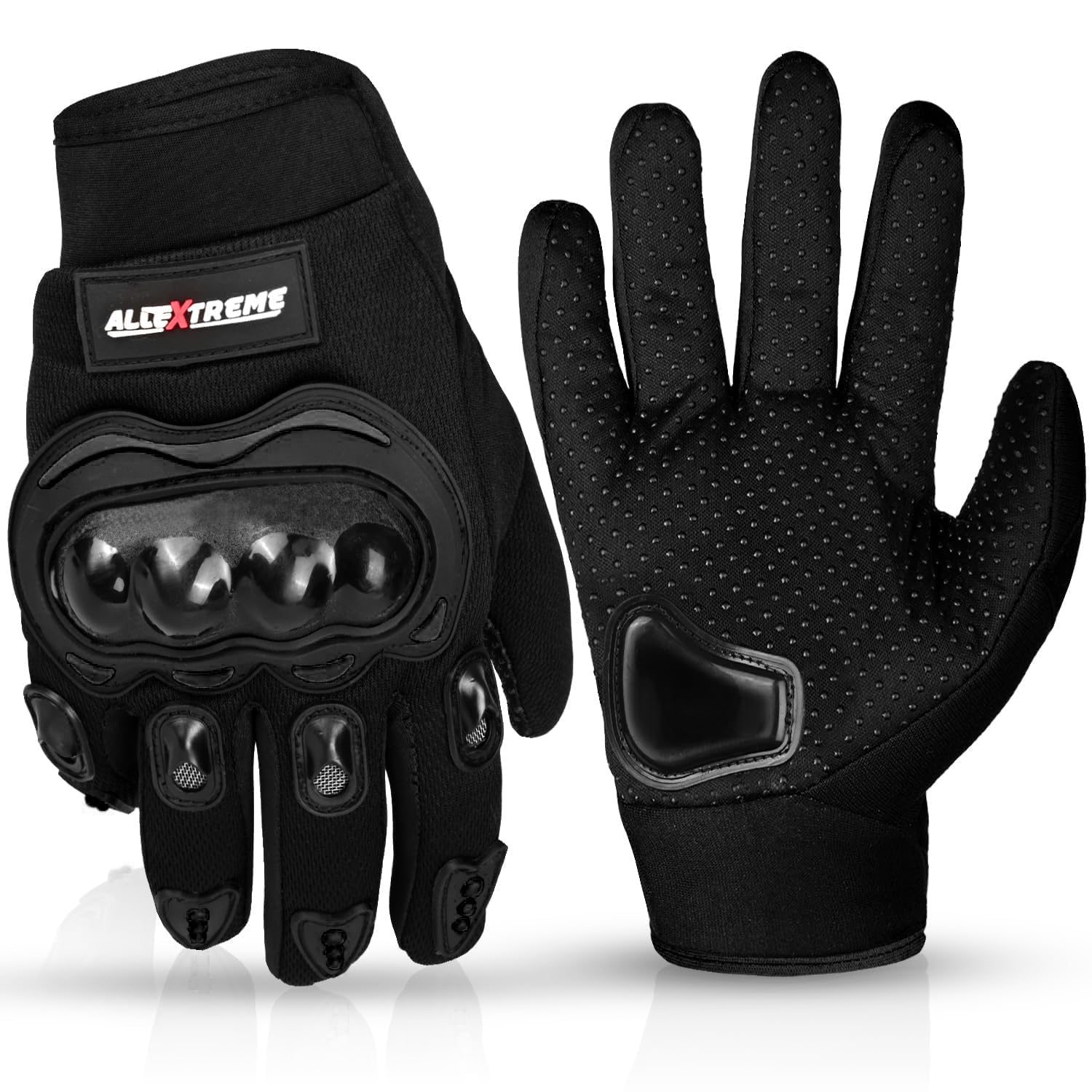 Allextreme Probiker Full Finger Gloves (XL, Black) - Image 1