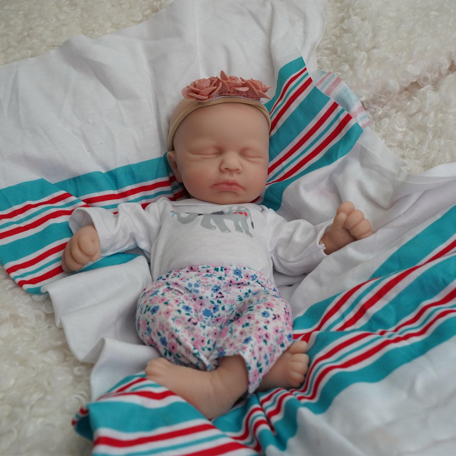 MYREBABY Reborn Lalki niemowlęce dla dziewczynek, 30 cm, w pełni silikonowe, dla noworodków, prawdziwe lalki, z ubraniami i akcesoriami do karmienia, zestaw dla dzieci od 3 lat