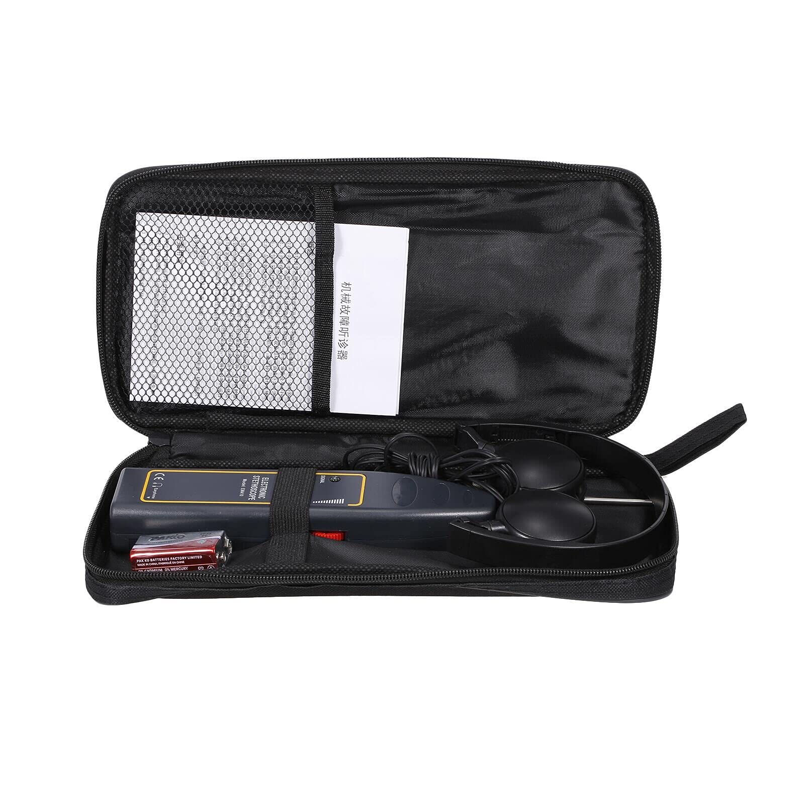Asudaro Stéthoscope électronique Automobile, Automobile Moteur Sonde De Diagnostic Mécanique Et Casque Détecteur de Bruit Automobile Outil Réparation Moteur Stéthoscope de Moteur Voiture