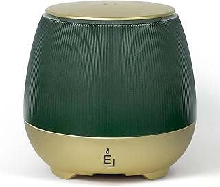Difusores de Aceite Esencial de Earnest Living Difusores de 150 ml para el hogar Difusor de aromaterapia de plástico con Cable USB Sin Agua Auto Apagado Difusor de Aroma de 7 Colores Regalo Verde