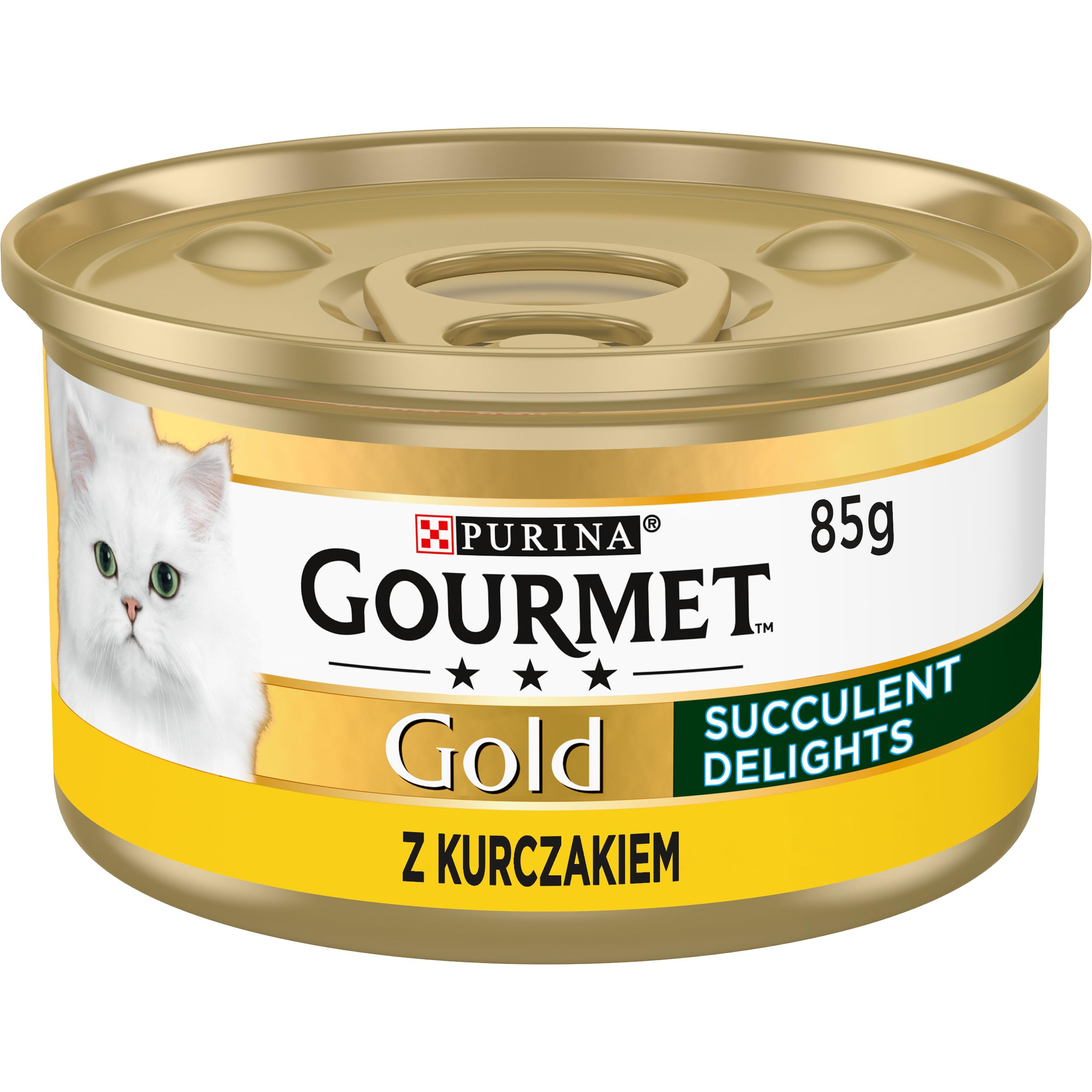 GOURMET GOLD Succulent Delights | Karma mokra dla dorosłych kotów | Z Kurczakiem | 12x85g