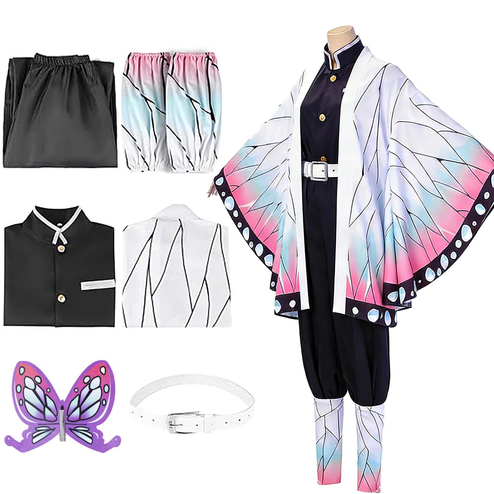 BUERPINKING Anime Cosplay, Kimono Carnival Performance Outfits, Anime Costume Women Men Girls and Coat, M — image 1