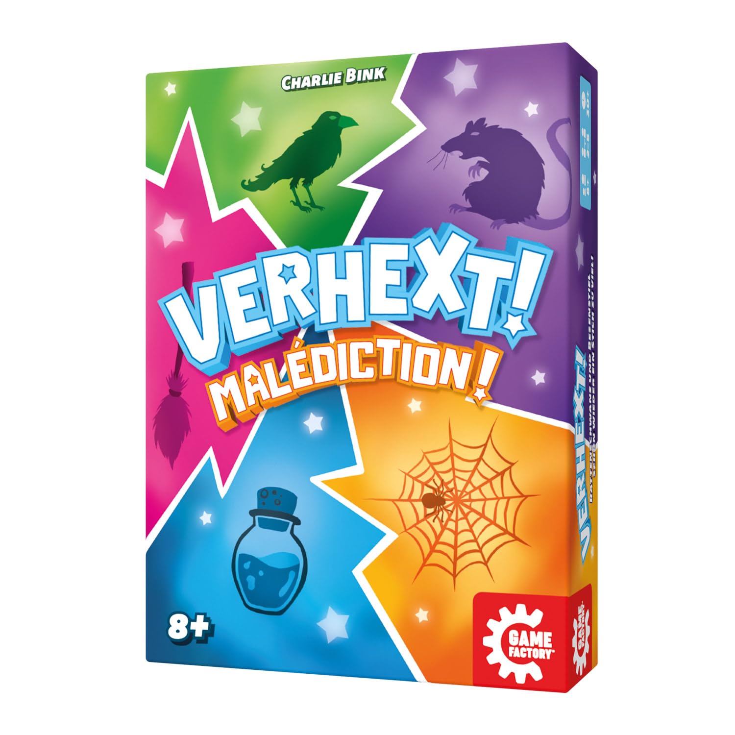 Game Factory 646085 Verhext!, Gioco con emozionante Torsione per 3-5 Persone, Gioco di Carte a Partire dagli 8 Anni, Gioco di Famiglia
