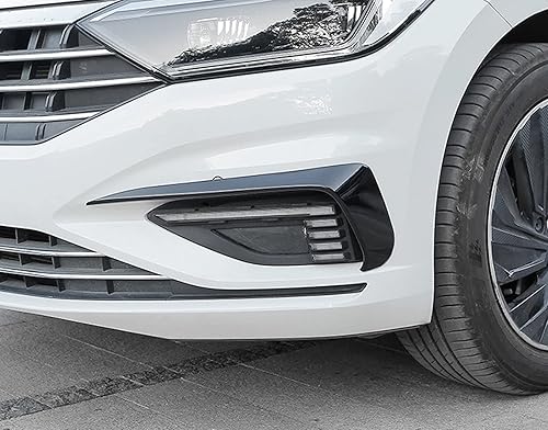 Miniatura 4 de Xotic Tech - Solapas divisoras de ventilación laterales estilo fibra de carbono para parachoques delantero, luz antiniebla, cubierta de párpados