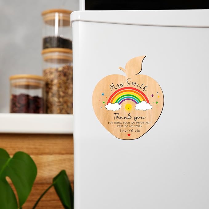Iman Personalizado Maestro Agradecimiento Regalo Profesor Mujer Hombre Madera miniatura 5
