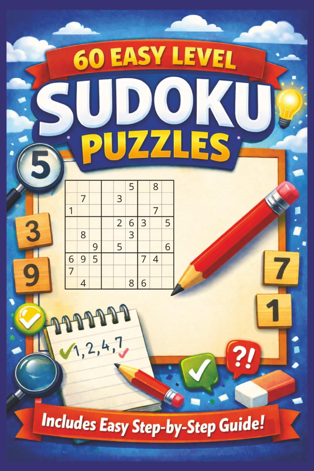 60 Easy Level Sudoku Puzzles: Learn proven methods to solve puzzles logically