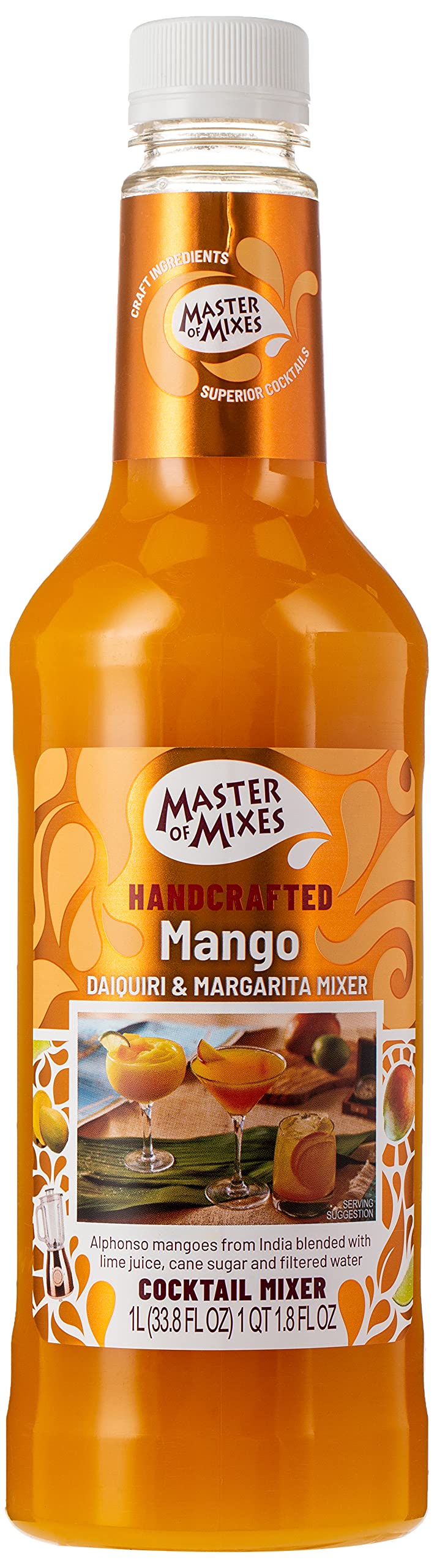 Master of Mixes Mango Daiquiri Margarita Juice, 1 Litre (Pack of 1)