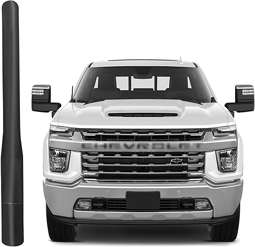 Mástil de repuesto de antena de aluminio de 4 pulgadas para Chevy Silverado (1999-2023), Chevrolet Silverado 1500 2500 3500 antena