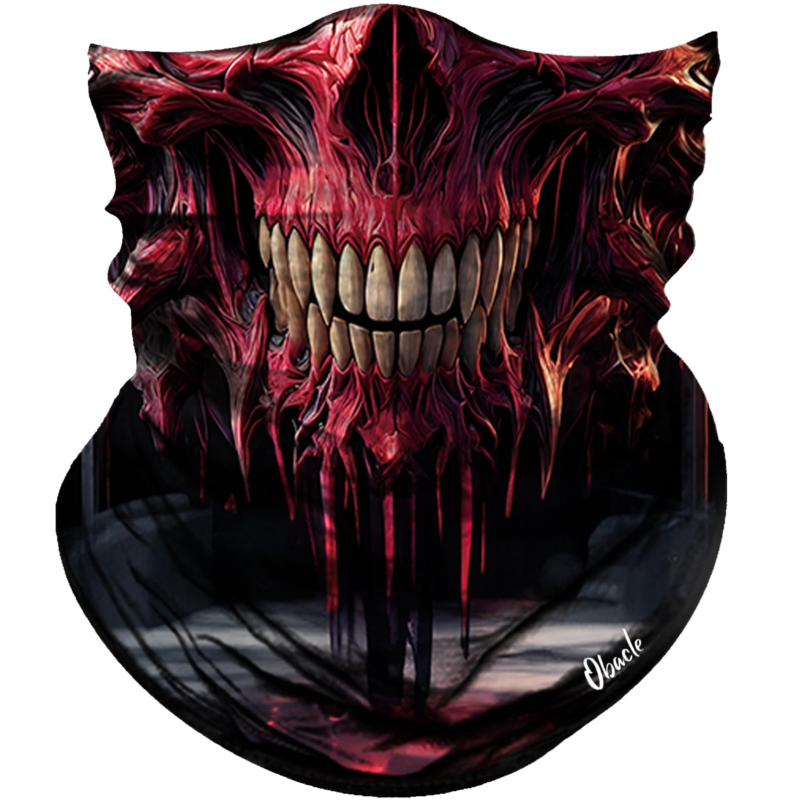 Obacle Skull Face Mask for Dust Wind Sun Protection Men Women Motorcycle Riding