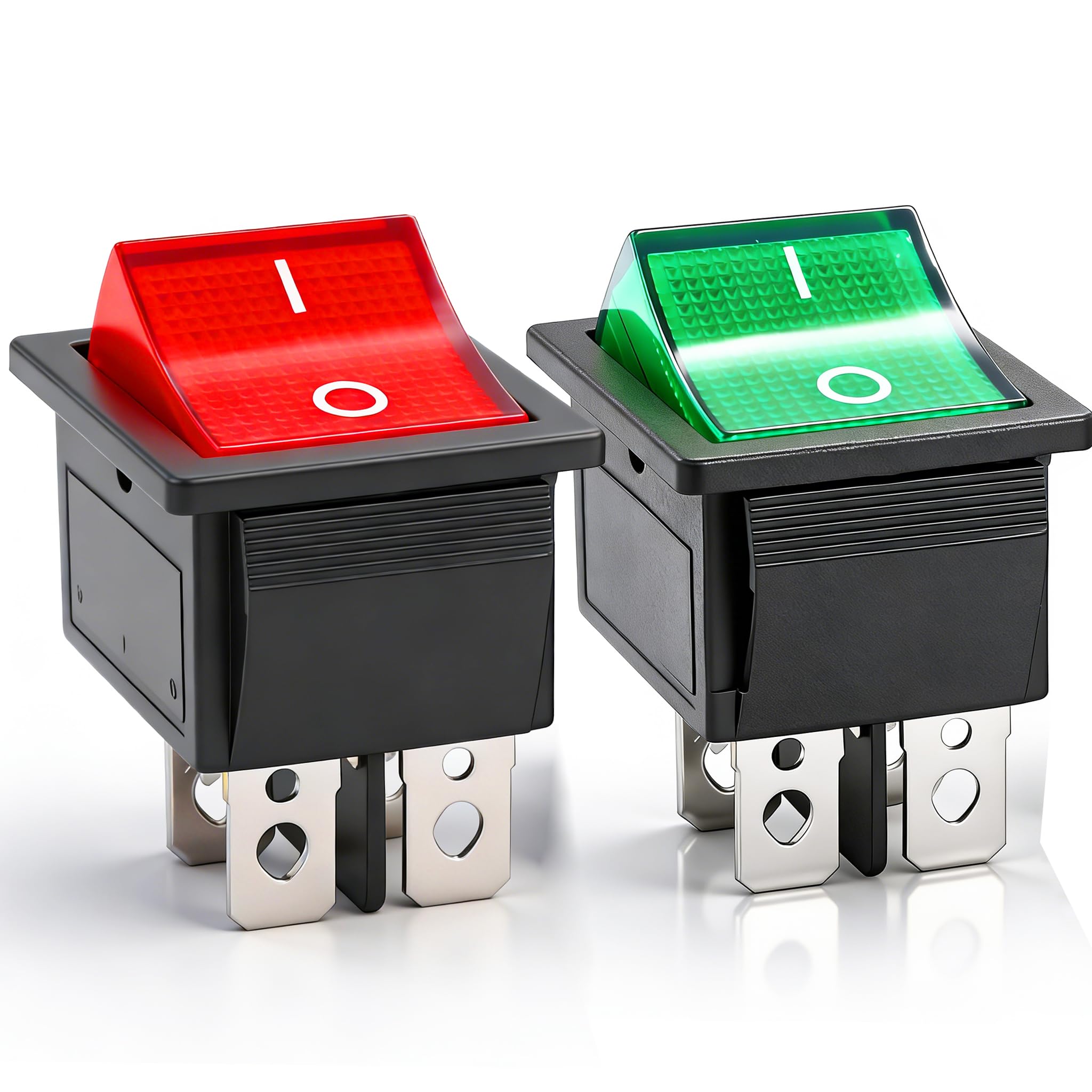 Snapklik.com : 2Pcs Rocker Switch 4 Pins 2 Position ON/Off AC 10A/125V ...