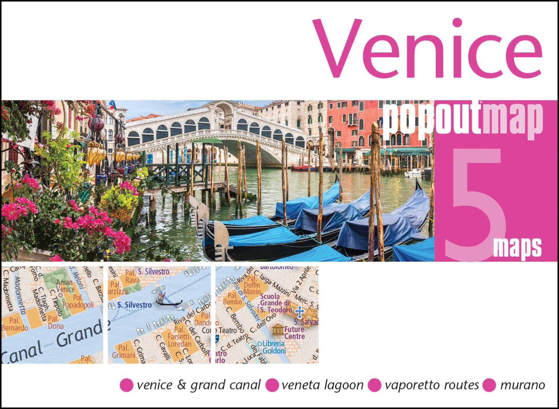 Venice PopOut Map Pocket size, pop up city map of Venice (Sheet map, folded)