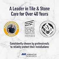 Vista 7 de Miracle Sealants 511 H2O Plus Advanced Penetrating Sealer for Countertops, Stone, Tile & Grout, Quart