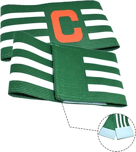 Miniatura 9 de Brazalete deportivo de capitán C para entrenamiento de equipo, unisex, elástico, para capitán de fútbol, ajustable, para jugadores de fútbol al aire
