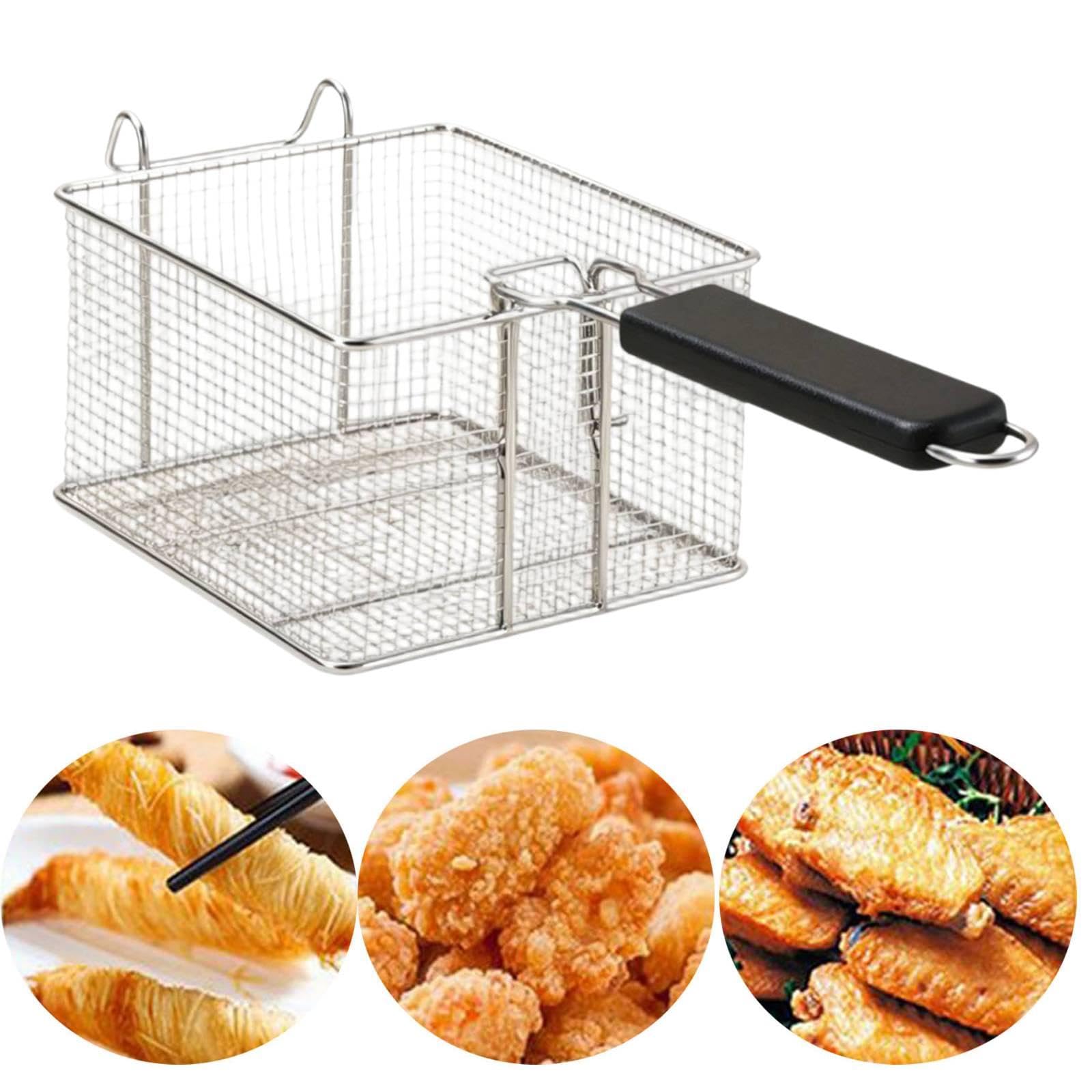 Panier à Friture Portable et Robuste pour La Maison, Les Barbecues et Les Fêtes, M