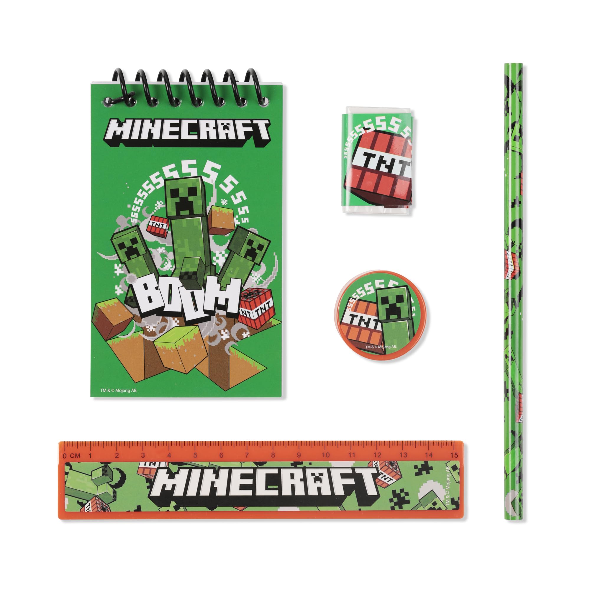 Minecraft Green Stationery Set - 5 Pack