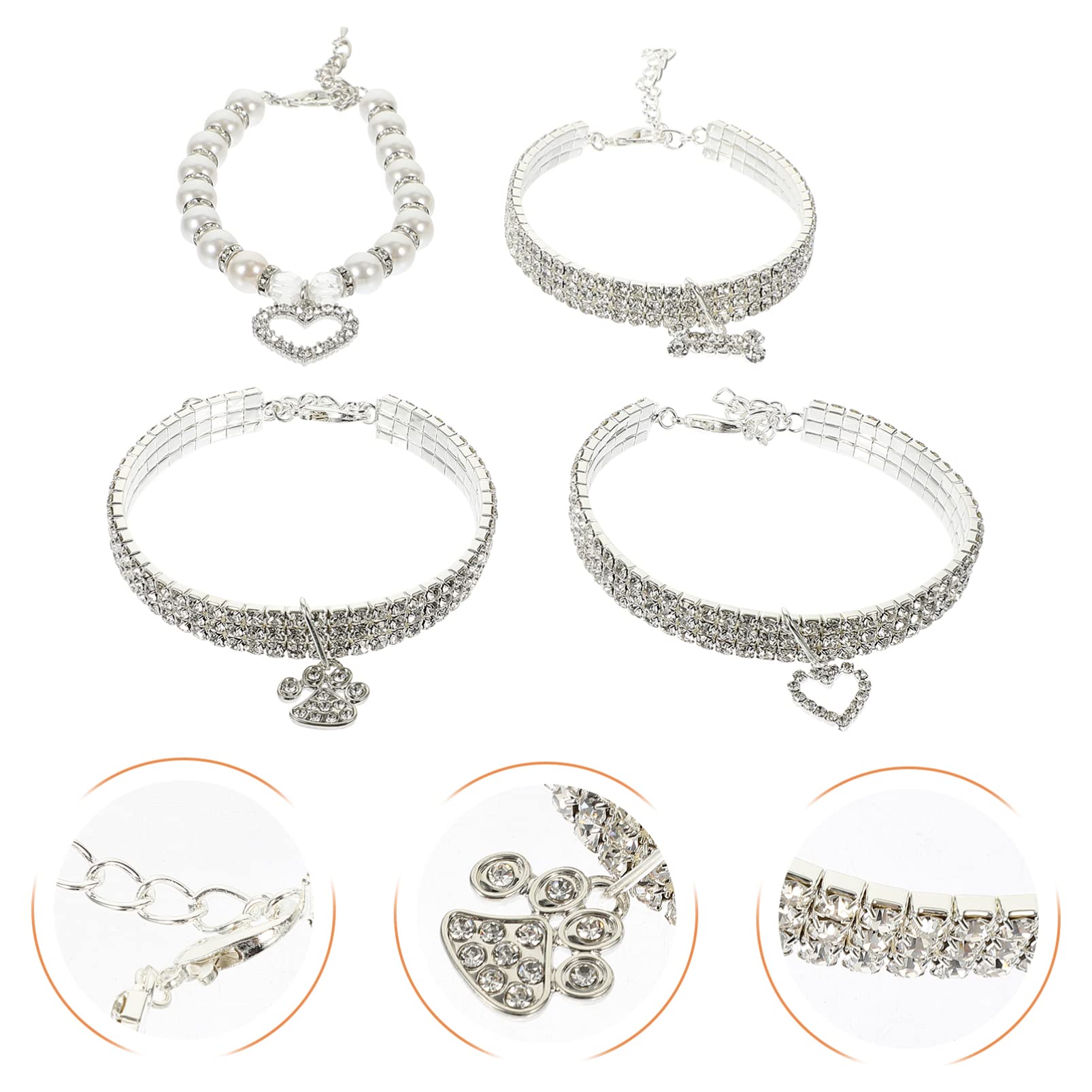 Angoily 20piezas Collar Decorativo para Perros y Gatos Portátil y Material De Premium para Fiestas y Ocasiones Especiales