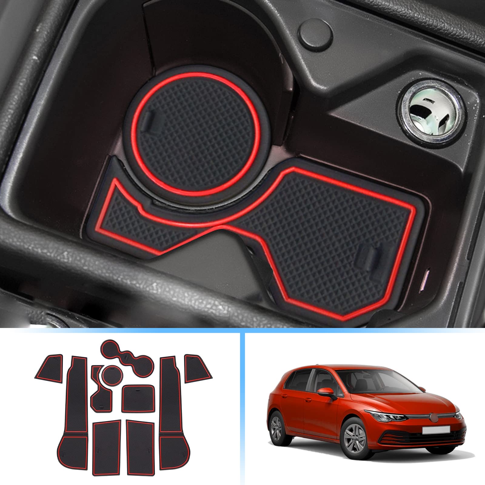 Accessoire Voiture électrique Tapis Caoutchouc 3D ELMASLINE Renault 5 E-Tech 2024-2025 - Set Sol Et Coffre - Bord 5cm - Antidérapant Tapis Coffre Renault 5 E-Tech