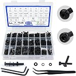 960PCS Pan Head Nuts and Bolts Assortment Kit, #4-40#6-32#8-32#10-24 Stainless Steel Machine Screw Assortment Kit, 304 Stainless Steel Assorted Bolts and Nuts Kit with Flat Washers