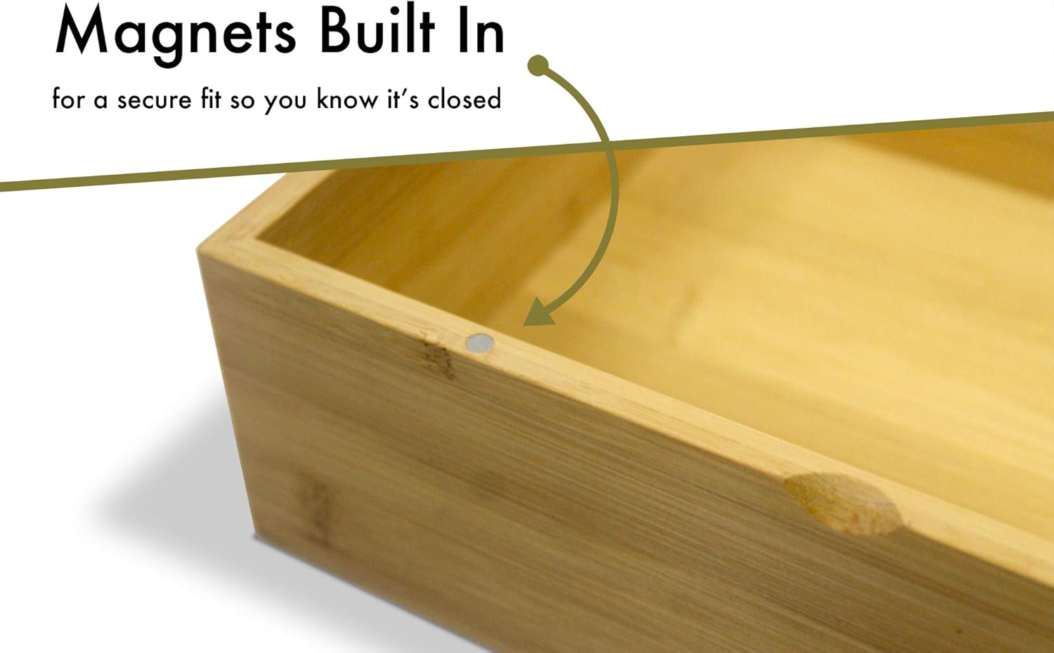 mcyiqihai Bamboo Keepsake Box with Magnetic Lid | Wooden Box for Storage and Jewelry : Home & Kitchen