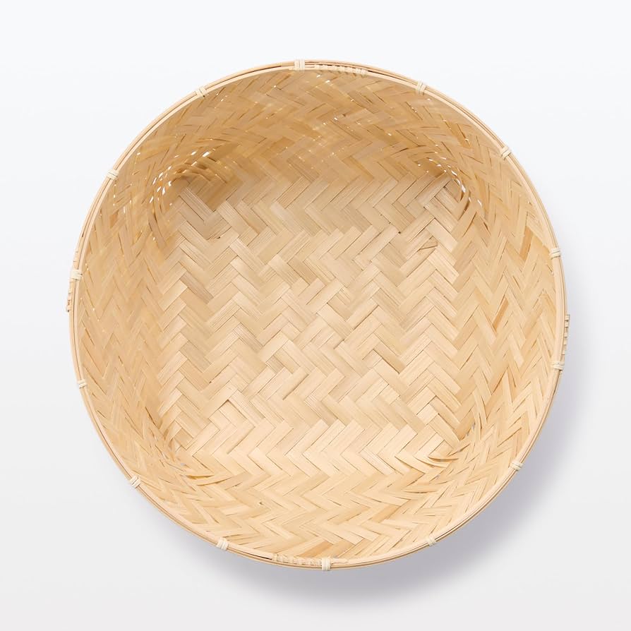 Amazon｜無印良品 竹 かご 大 深型 KG0QUA2A｜パン・パイ器具