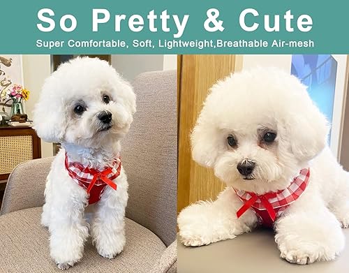 Miniatura 64 de SuperBuddy Arnés para perro de malla suave mejorado, arneses súper transpirables y ligeros para mascotas, para cachorros, perros al aire libre