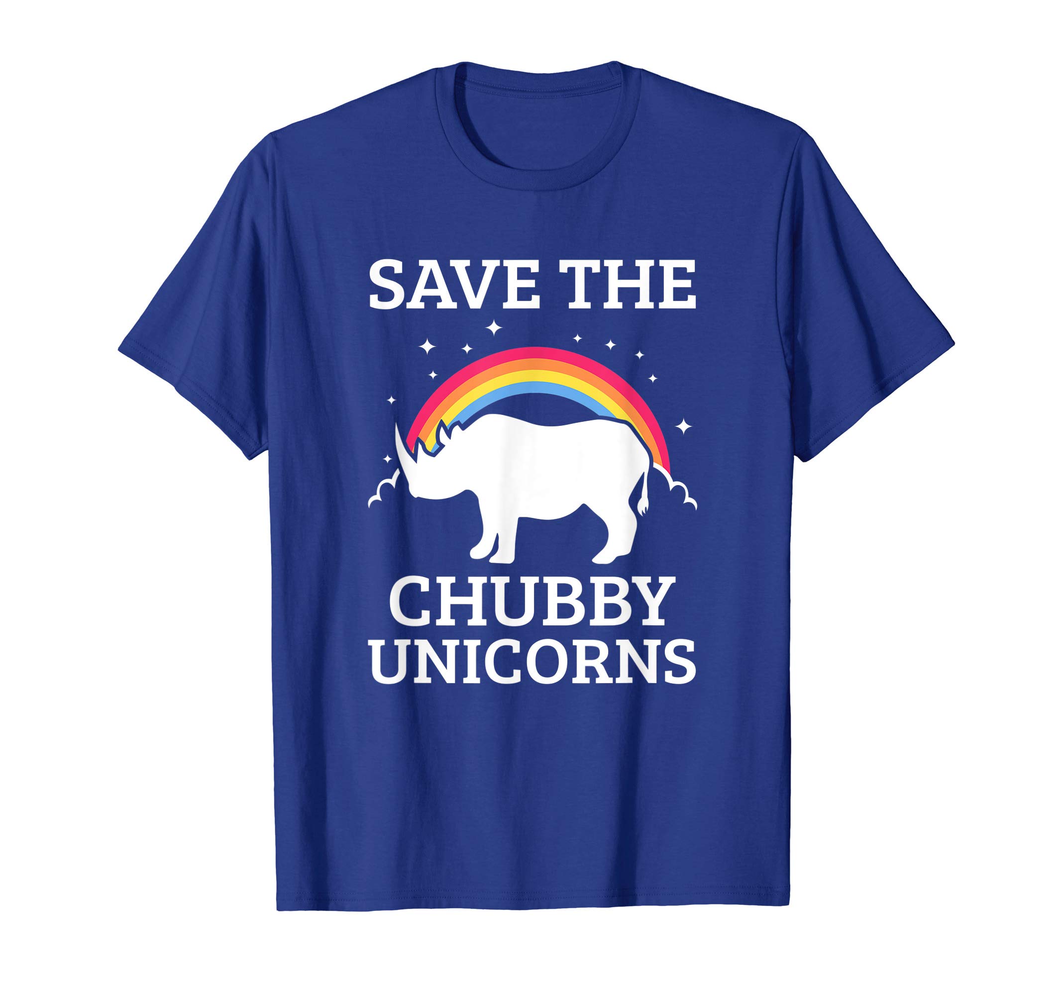 Save The Chubby Unicorns Rhino Rainbow T-Shirt