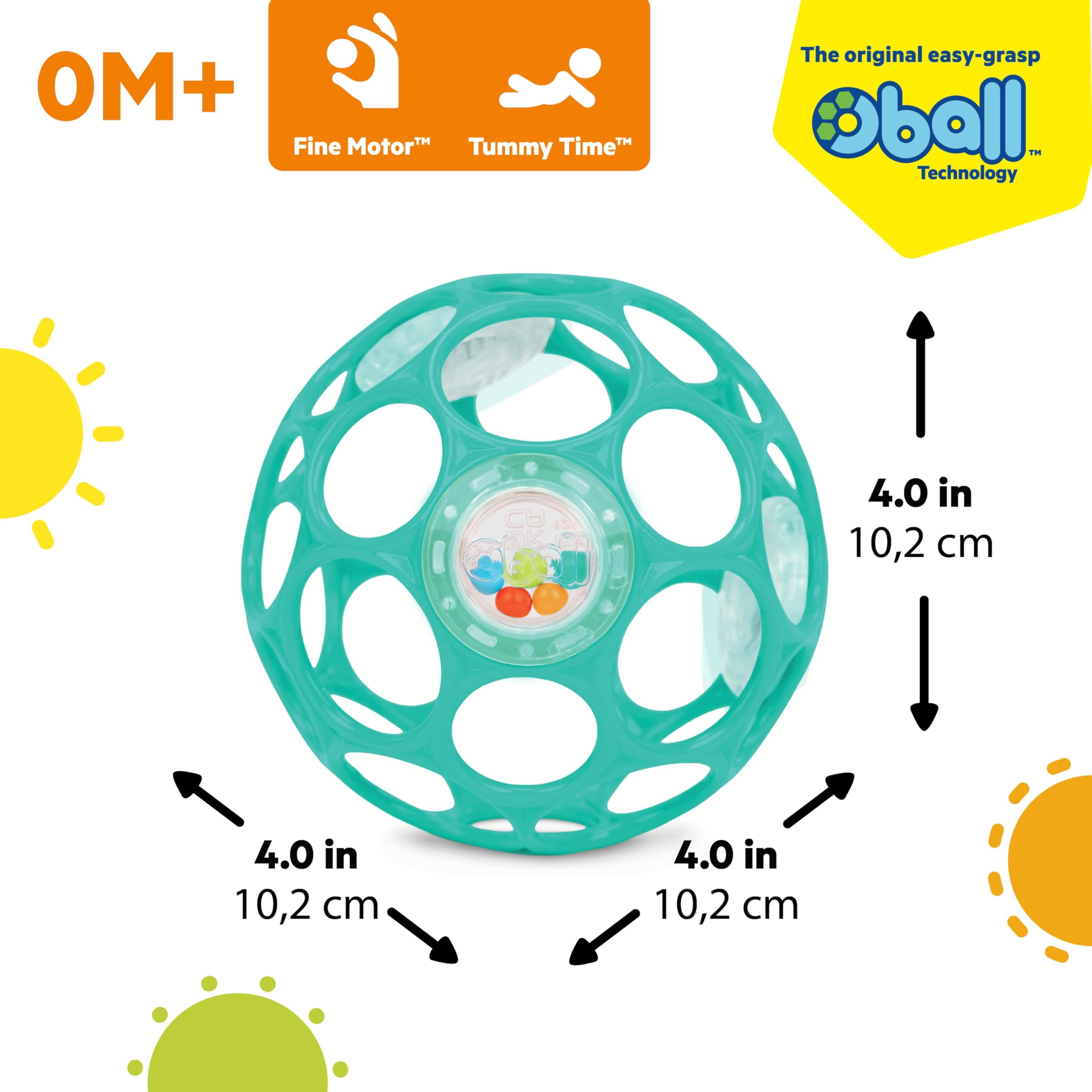 Bright Starts Oball Classic Easy-Grasp Toy