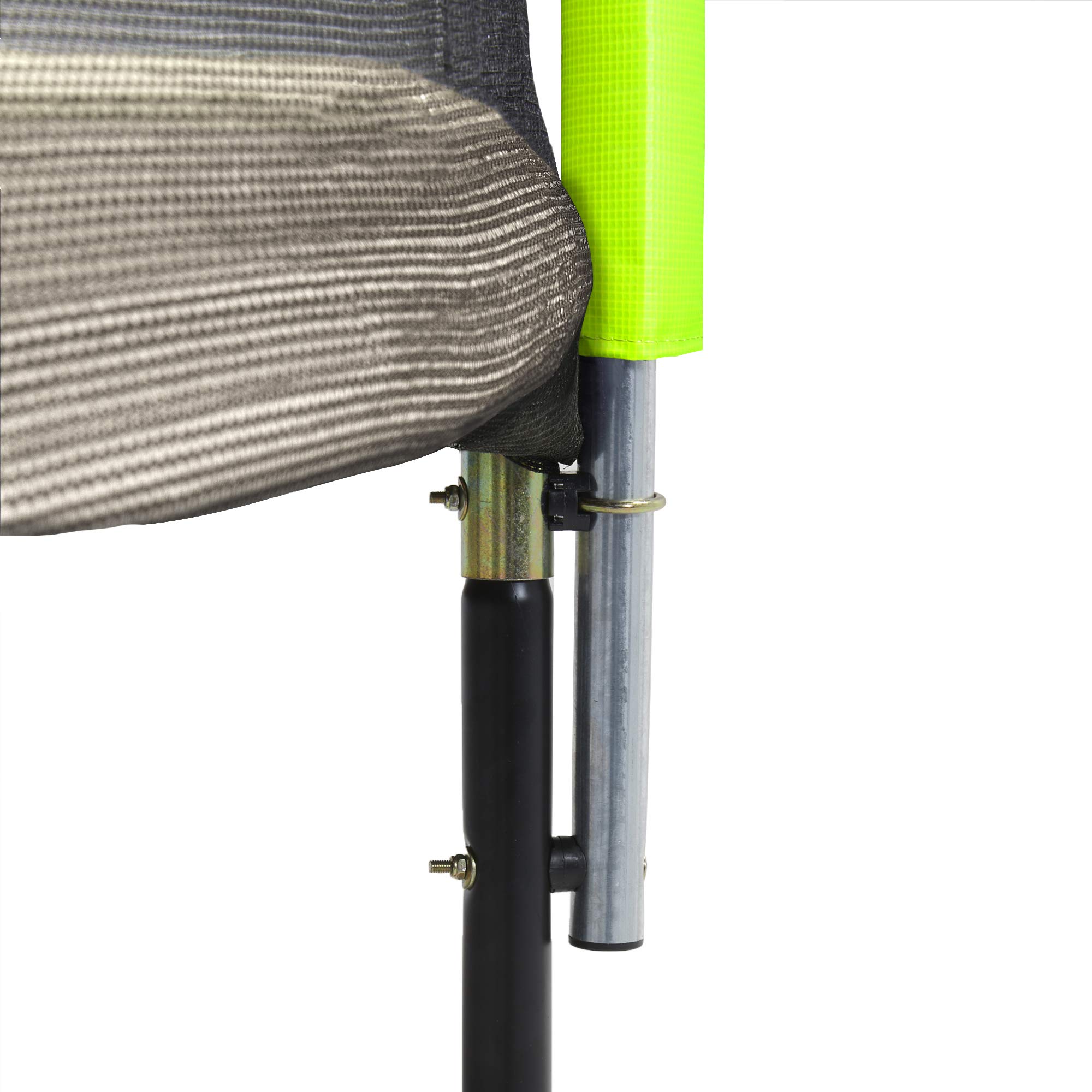 Kangui - Trampoline de Jardin JUMPI Zen – Saut Confort et Loisirs – Filet de Sécurité, Échelle & Kit d’Ancrage – Taupe et Vert – Ø 250, Ø 300, Ø 360 et Ø 430 cm