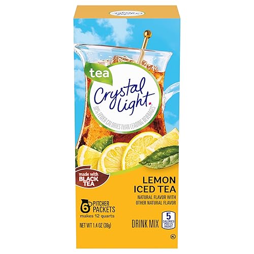 Vista 20 de Crystal Light On-the-Go, mezcla para bebida de té helado de melocotón, 10 unidades (paquete de 8)