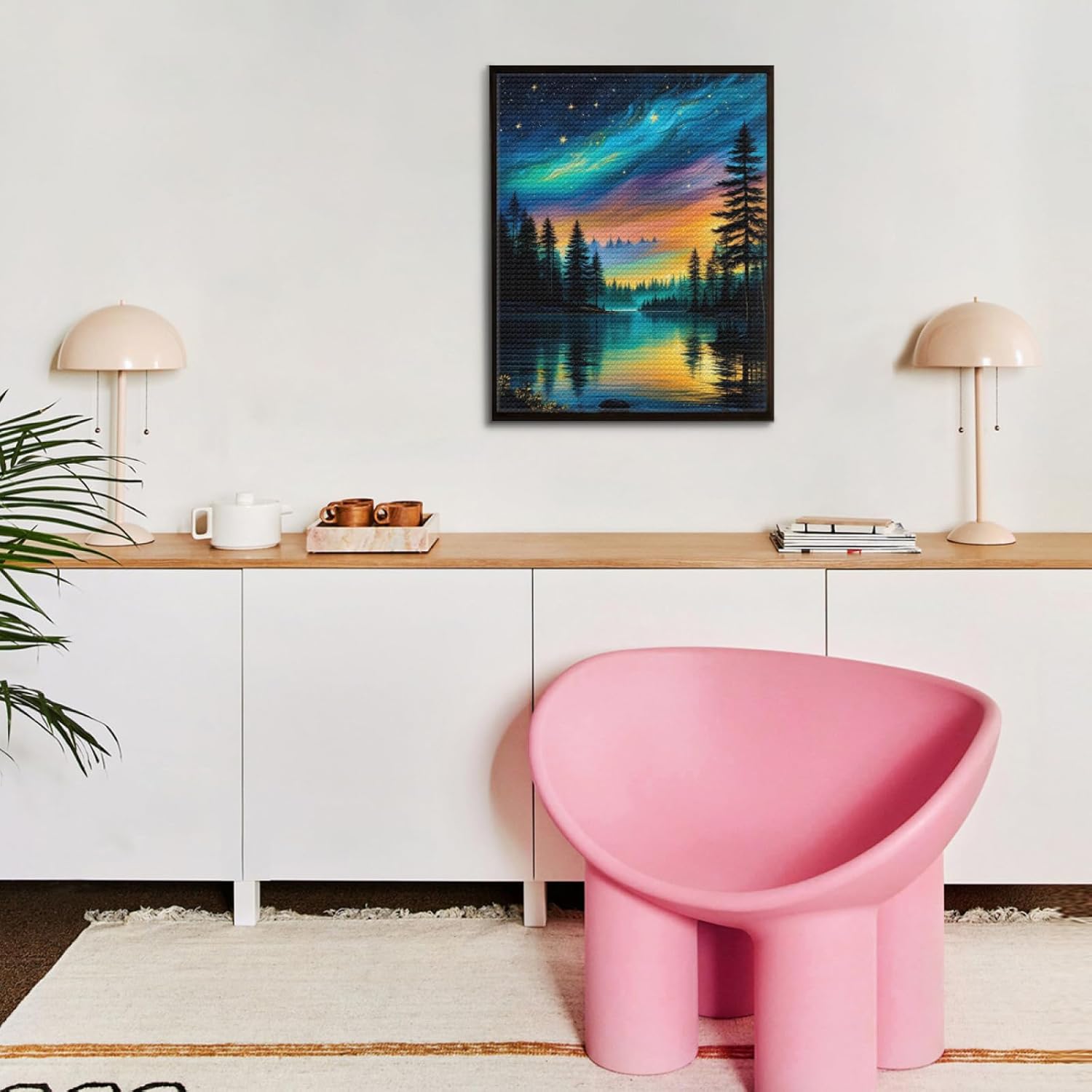 5D Diamond Painting Kits for Adults, Flower House Full Drill Diamond Art Painting Kits for Beginner,DIY Round Diamond Dots Crystal Gem Art Home Wall Decor 20x24 inch