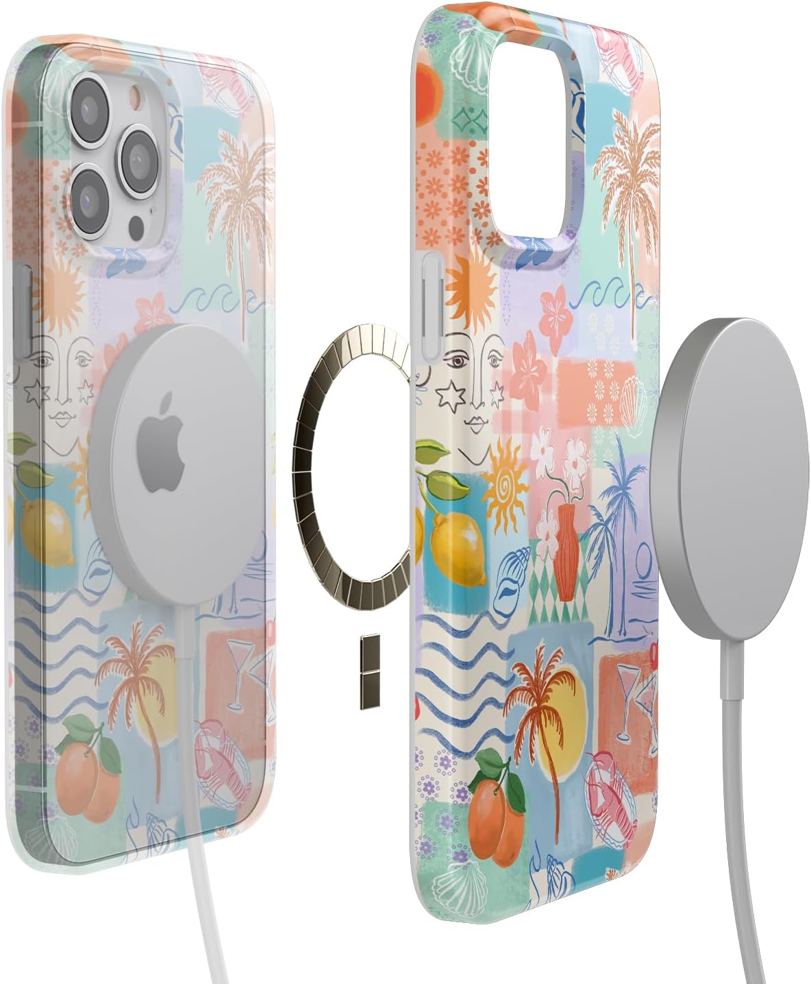 Casely iPhone 14 Pro Max Case | Tropical Heat | Beachy Collage | Compatible with MagSafe | Classic Ultra Slim Design - Image 4