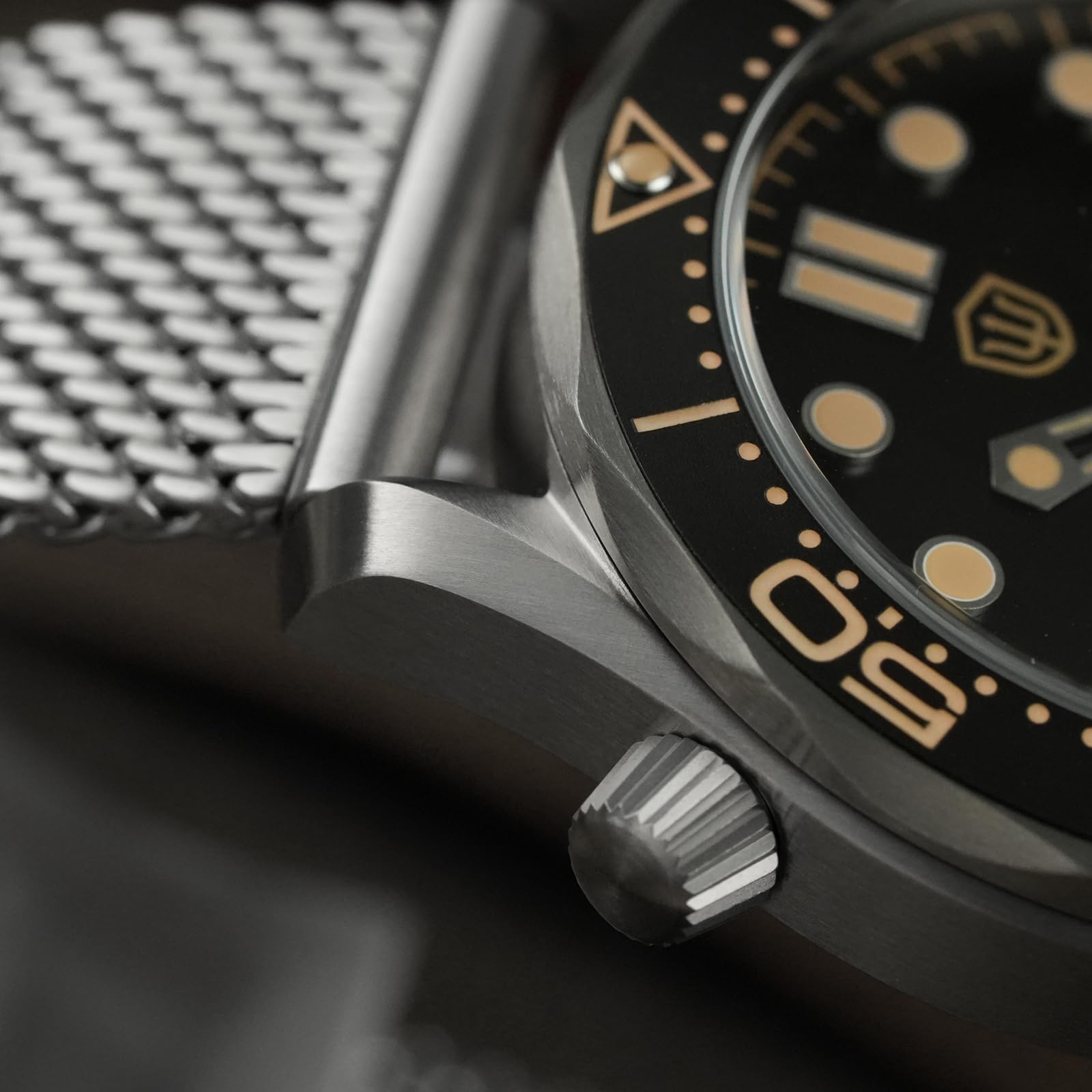 watchdives WD007 Automatyczny zegarek do nurkowania, tytanowy, męski, mechanizm mechaniczny, wysokiej częstotliwości, PT5000, klasa 2, tytanowa koperta, szafirowe szkło, wodoodporny do 200 m, BGW9